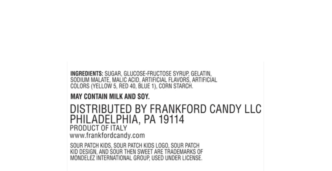 Sour Patch Kids Marshmallows Watermelon Ingredients