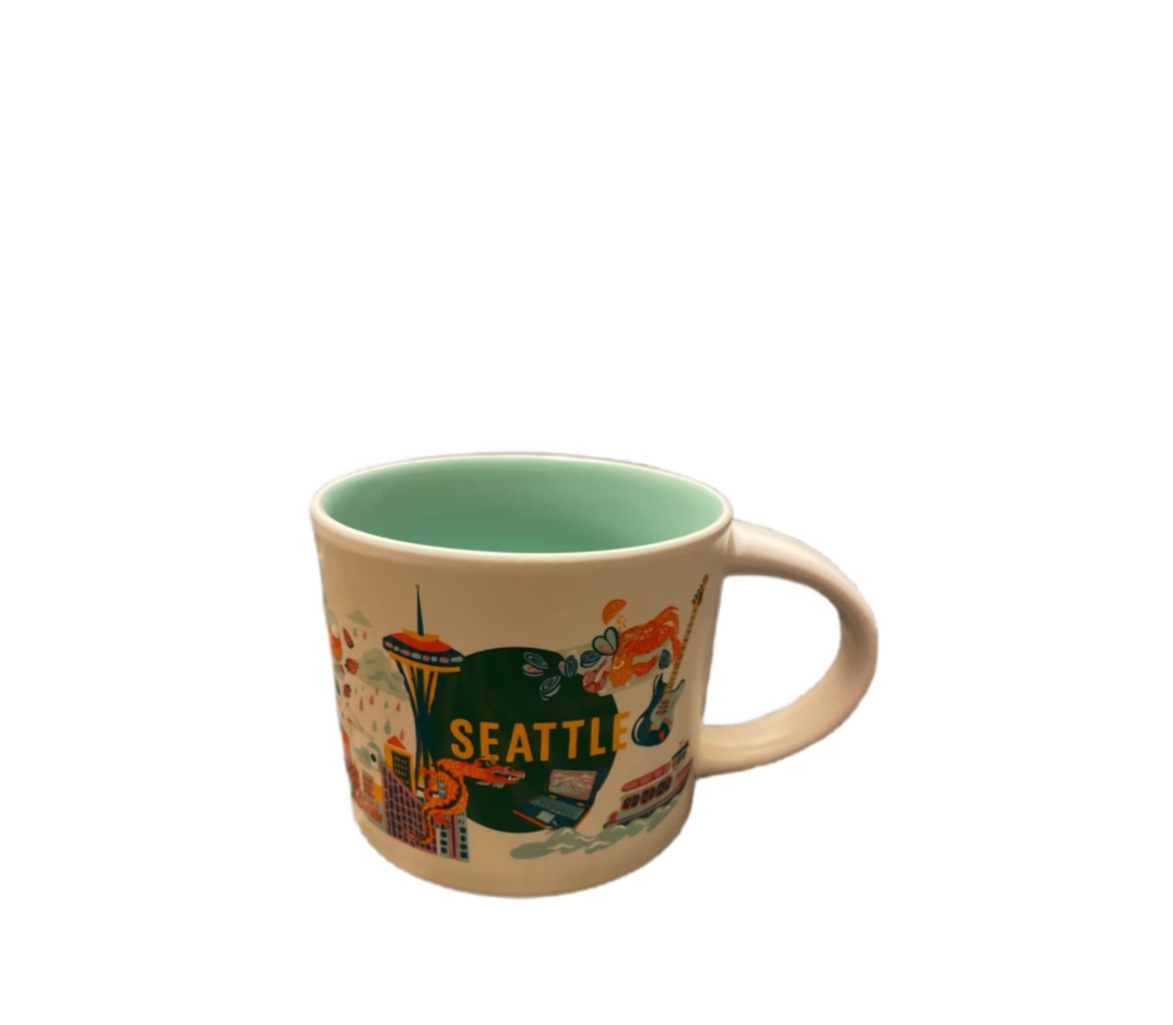 Starbucks Ceramic Mug Discovery Series Seattle Inside