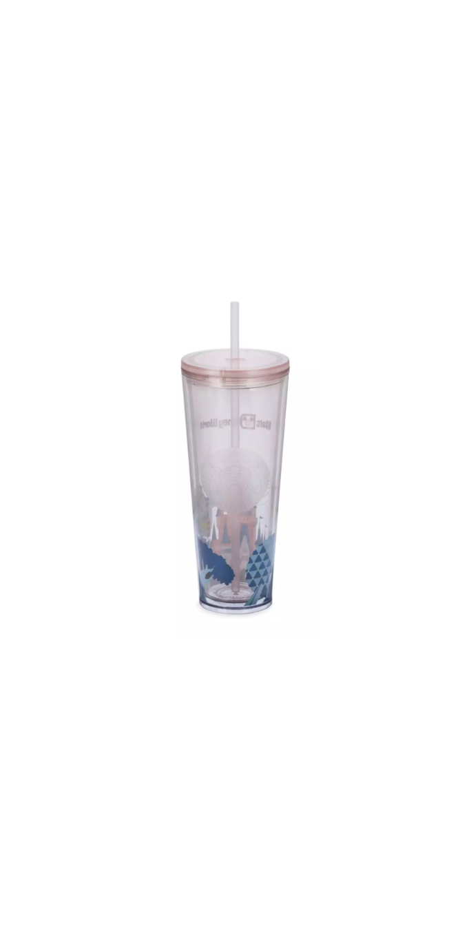 Starbucks Disney Cold Beverage Tumbler Disneyworld Orlando Rear View