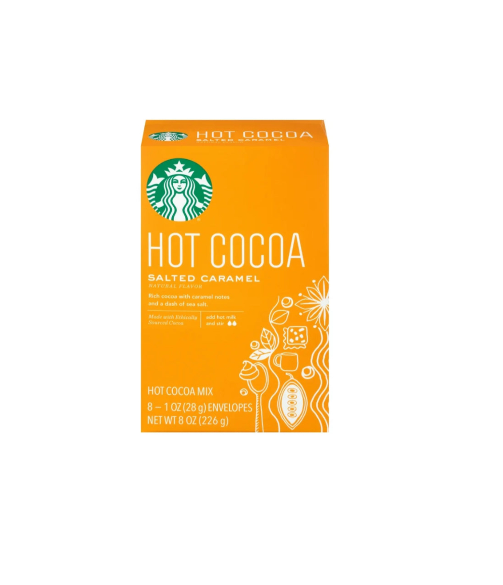 Starbucks Hot Cocoa Salted Caramel Flavour Front View