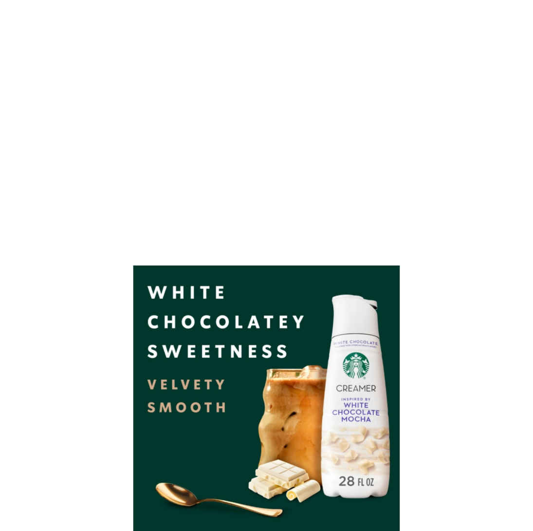 Starbucks Liquid Coffee Creamer White Chocolate White Chocolatey Sweetness