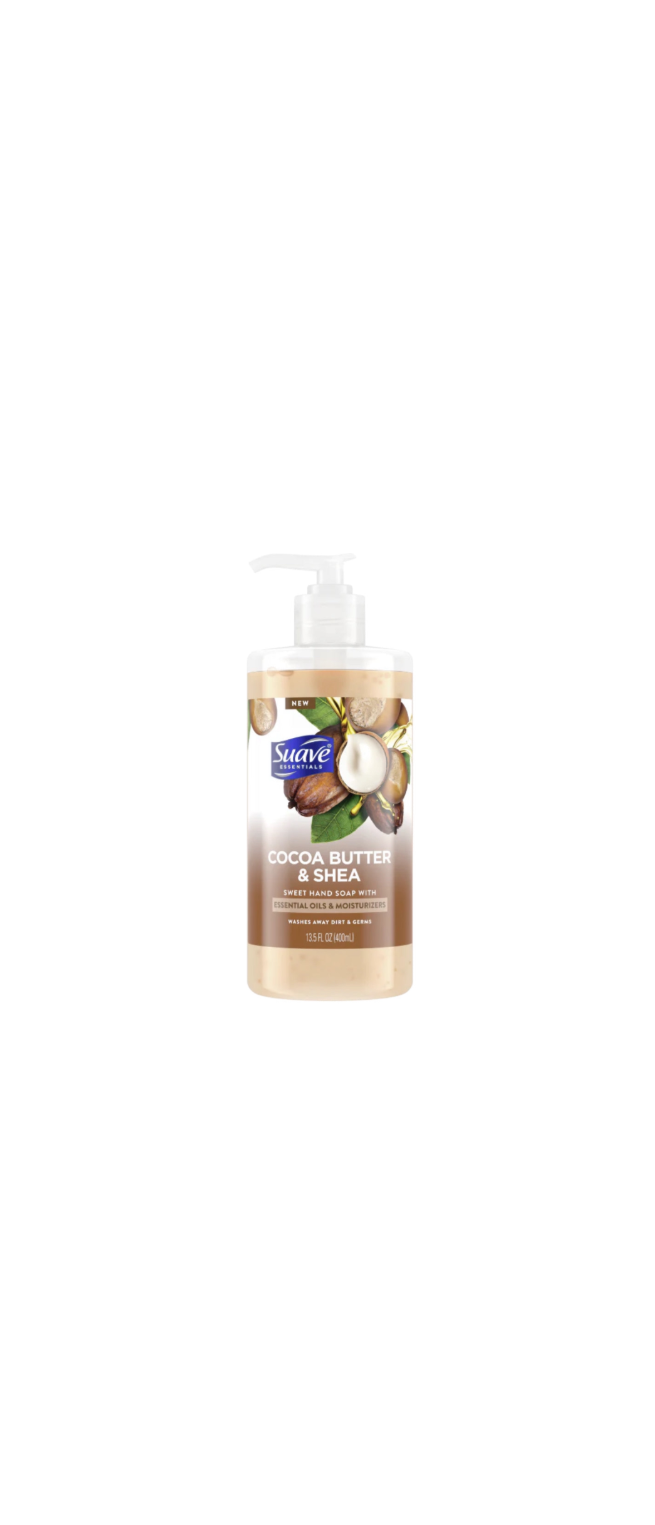 Suave Sweet Liquid Hand Soap Cocoa Butter And Shea Bottle Front View