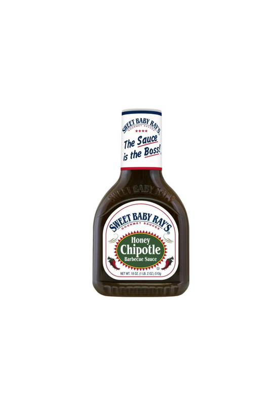 Sweet Baby Rays Honey Chipotle Barbecue Sauce Bottle Front View
