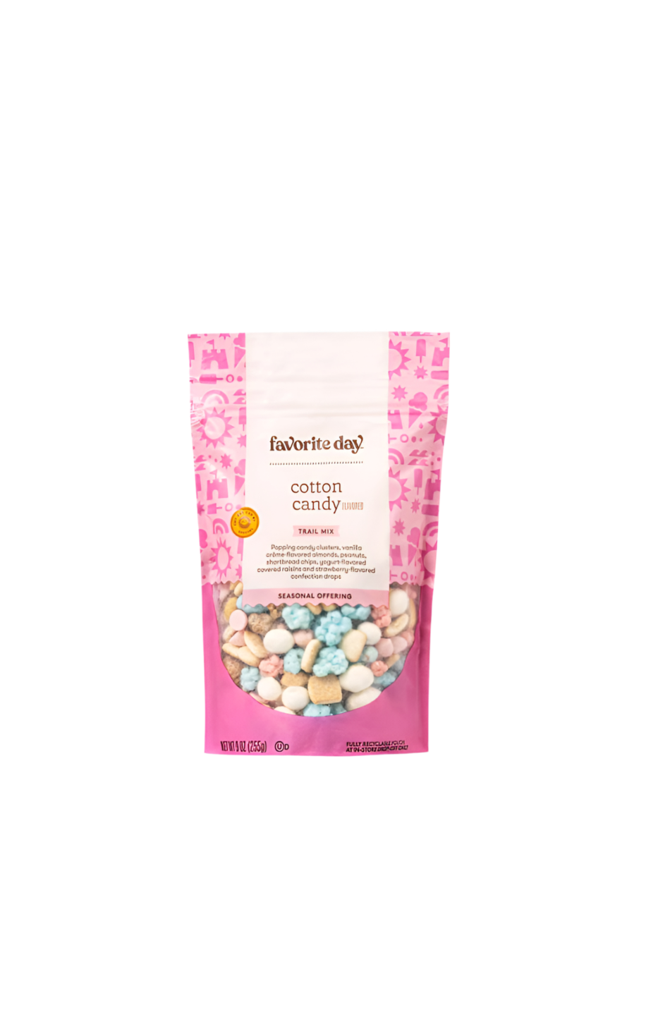 Target Favorite Day Trail Mix Cotton Candy Bag Front View