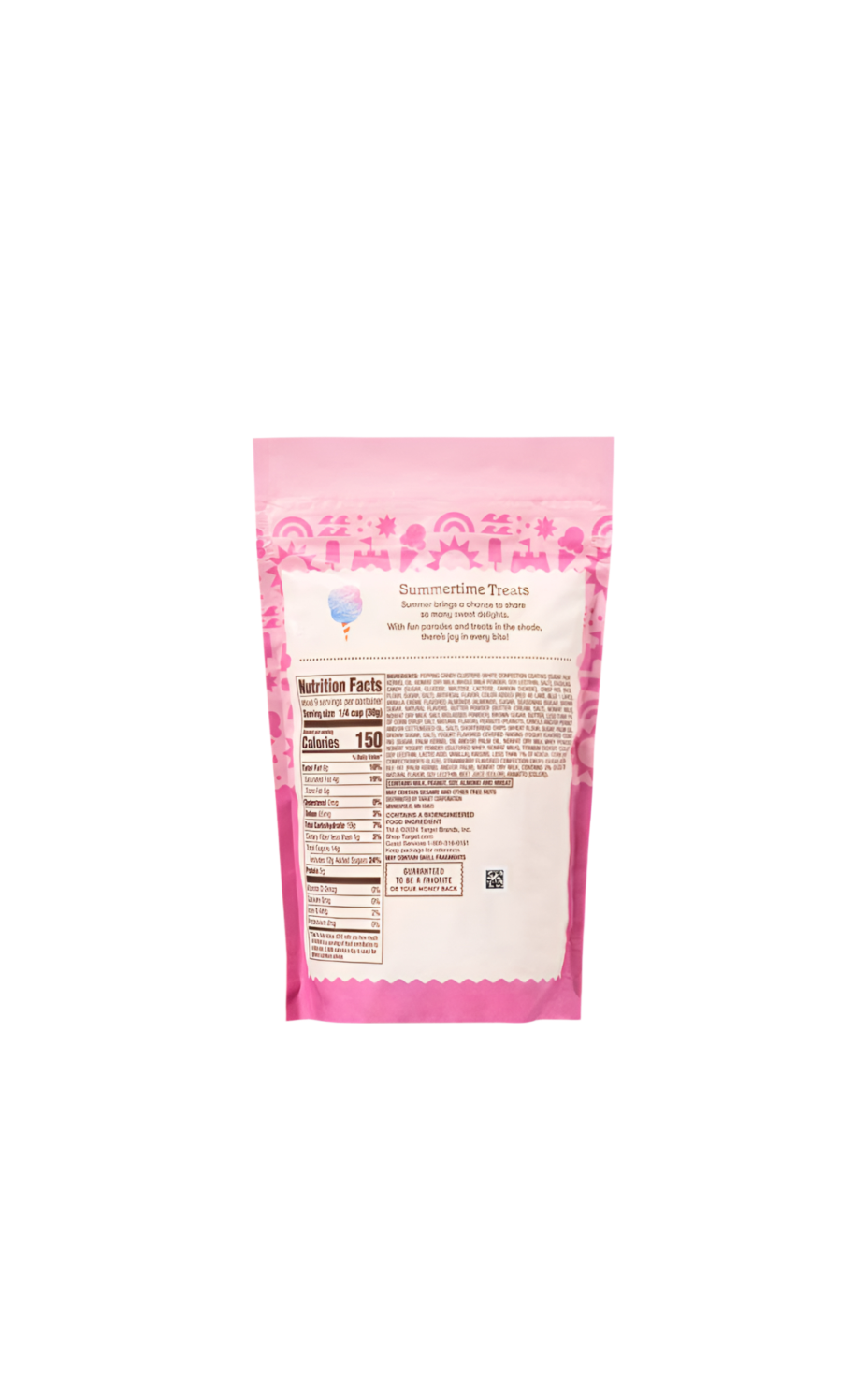 Target Favorite Day Trail Mix Cotton Candy Bag Rear View