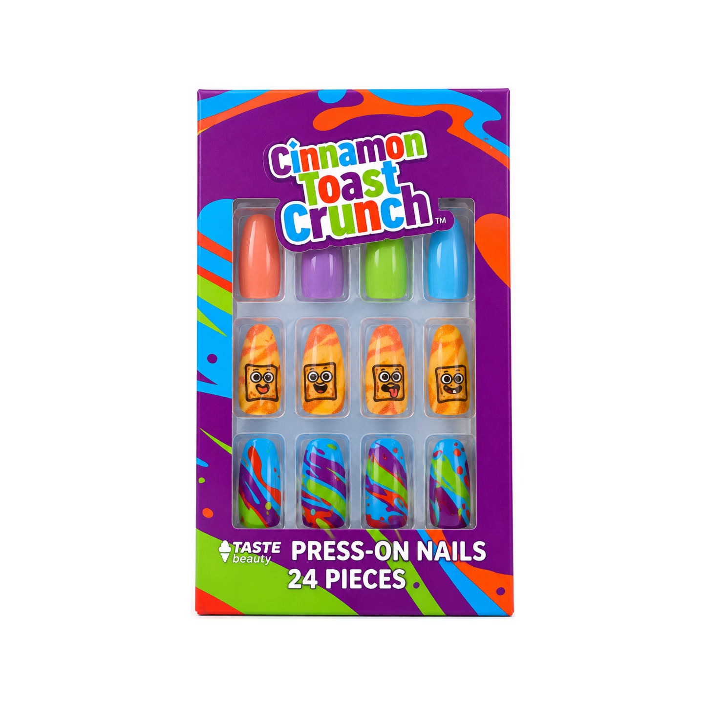 Taste Beauty Press On False Nails Cinnamon Toast Crunch