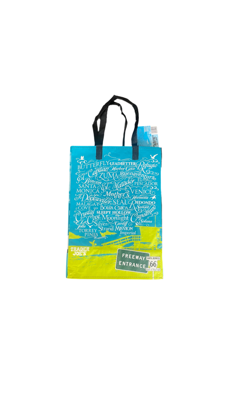 Trader Joe’s Eco Fun Reusable Grocery Bag Los Angeles Rear View