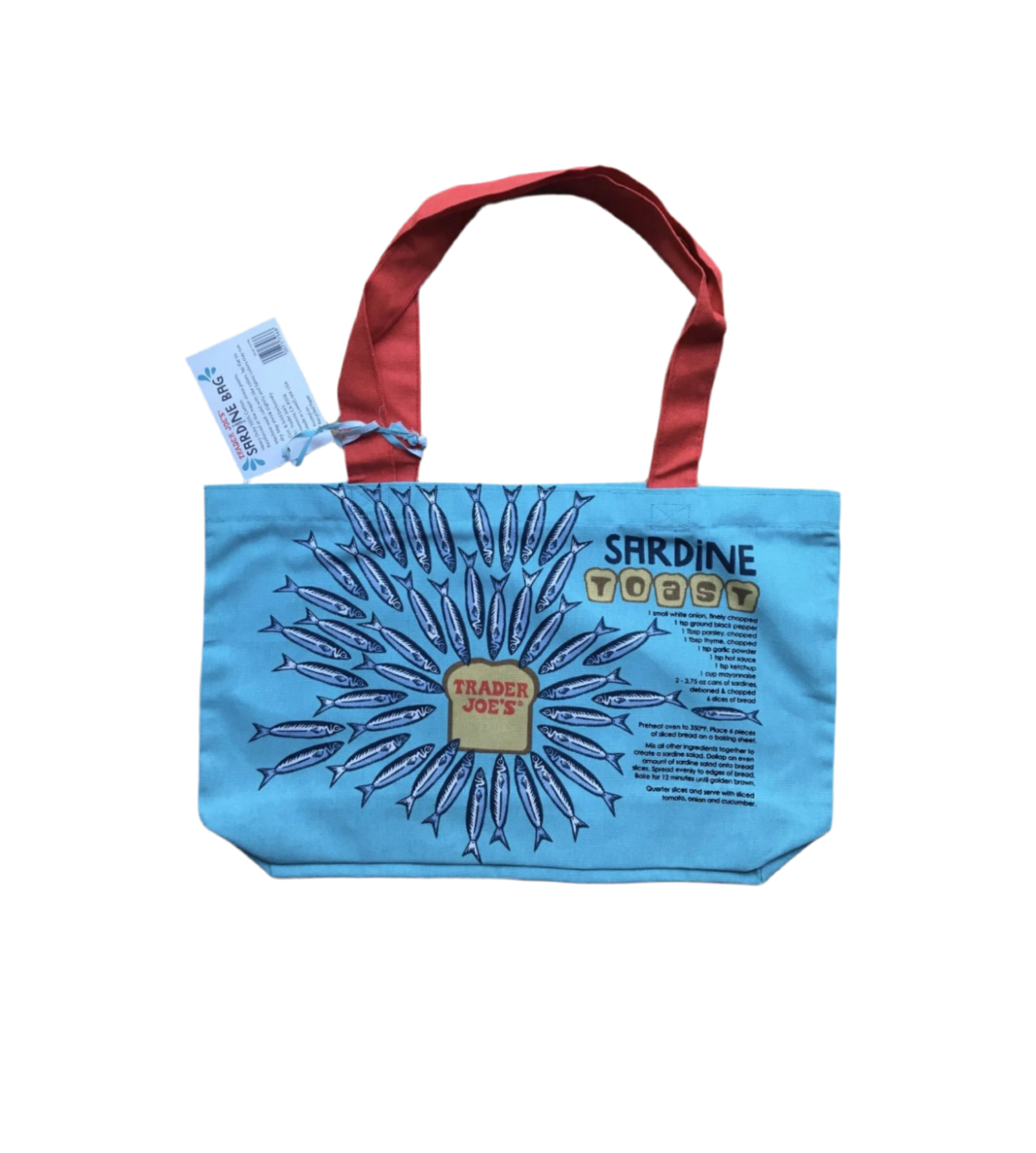 Trader Joes Canvas Tote Bag Sardines Sardine Toast