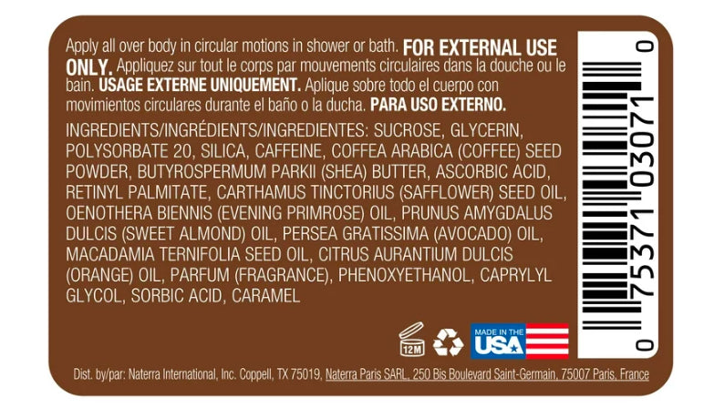 Tree Hut Firming Sugar Body Scrub Mocha And Coffee Bean Ingredients