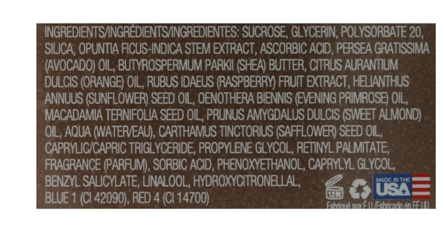 Tree Hut Shea Sugar Body Scrub Desert Haze Ingredients