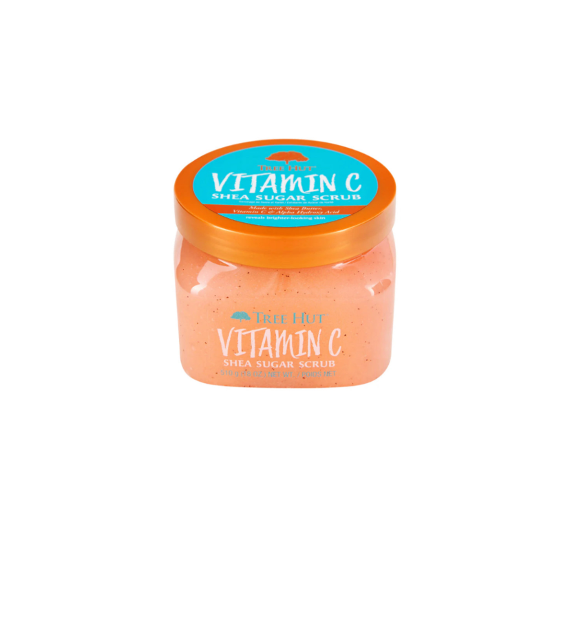 Tree Hut Shea Sugar Body Scrub Vitamin C Tilted Front View
