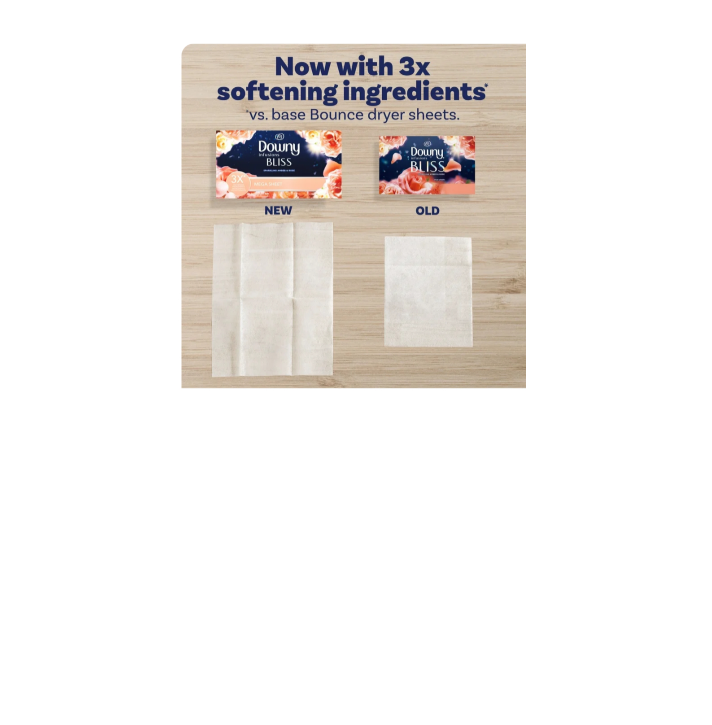 Tumble Dryer Sheets 80 Sheets Downy Infusions Bliss Improved