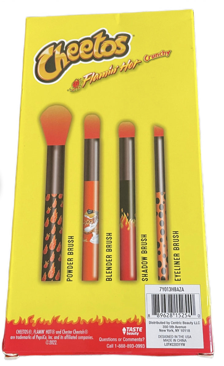 købmand Mundskyl Supersonic hastighed Cheetos Flamin Hot Crunchy Cosmetic Brush Set – Angie's American Sweets &  Treats
