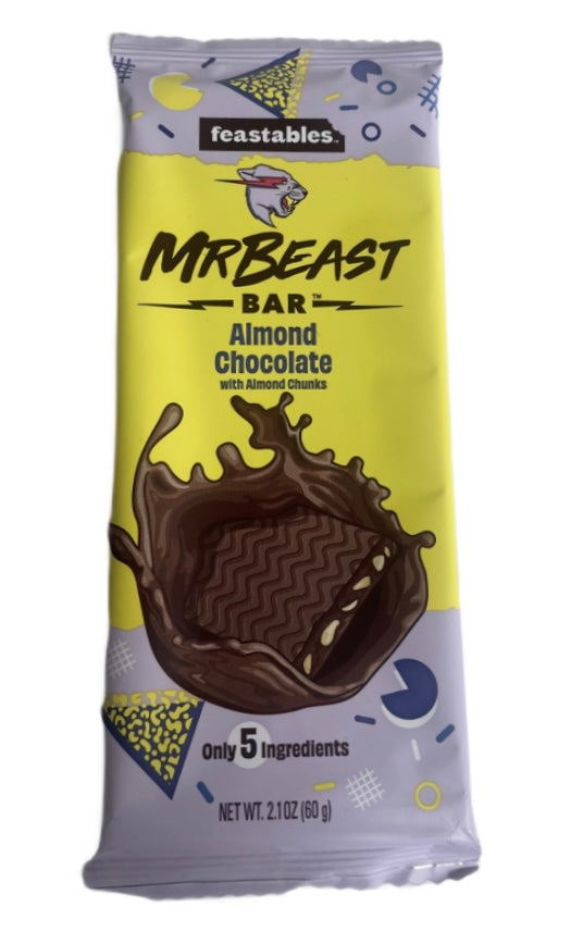 Mr Beast Almond Chocolate Bar w Almond Chunks