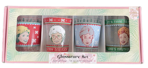 The Golden Girls Set Of 4 Glassware Set - CHRISTMAS