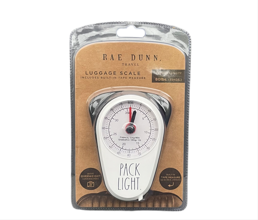 RAE DUNN Travel Luggage Scales - White - PACK LIGHT