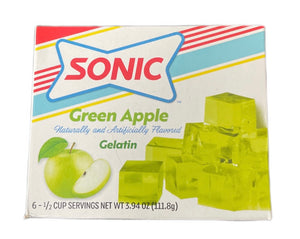 Sonic Gelatin Jelly Dessert - GREEN APPLE