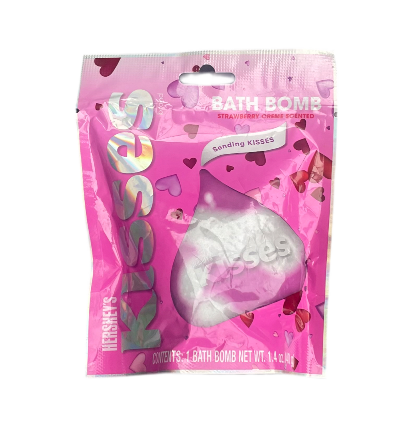 Hershey’s Kisses Bath Bomb - STRAWBERRY CREME SCENTED