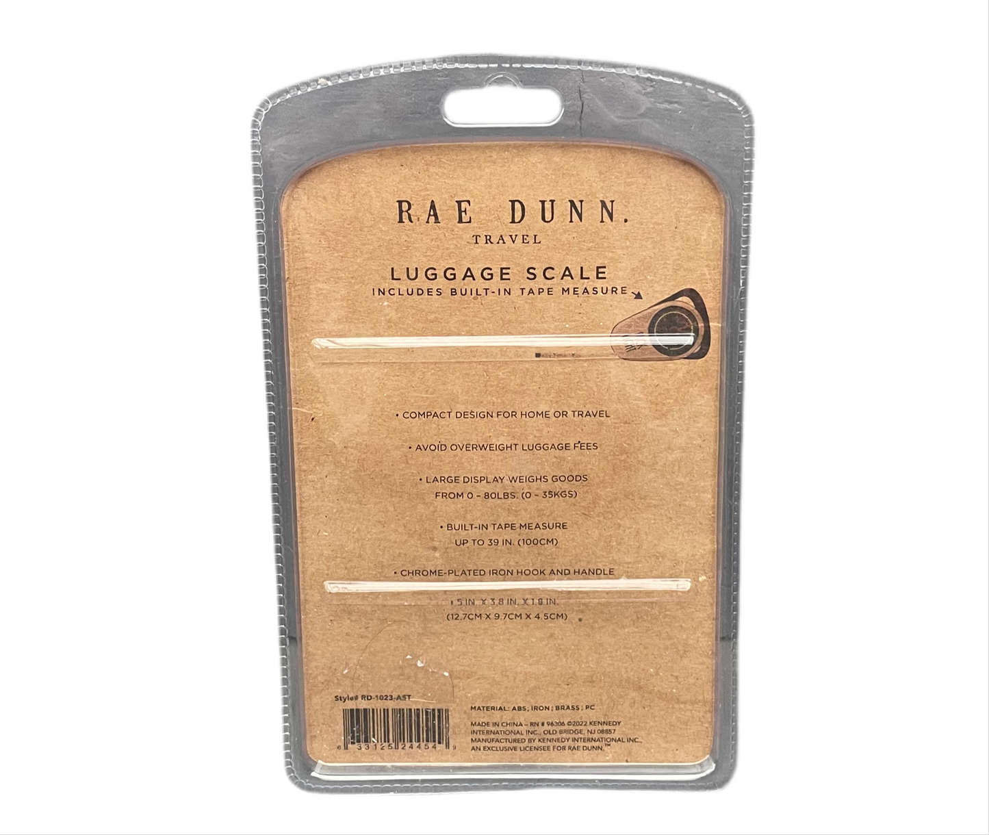 RAE DUNN Travel Luggage Scales - White - PACK LIGHT