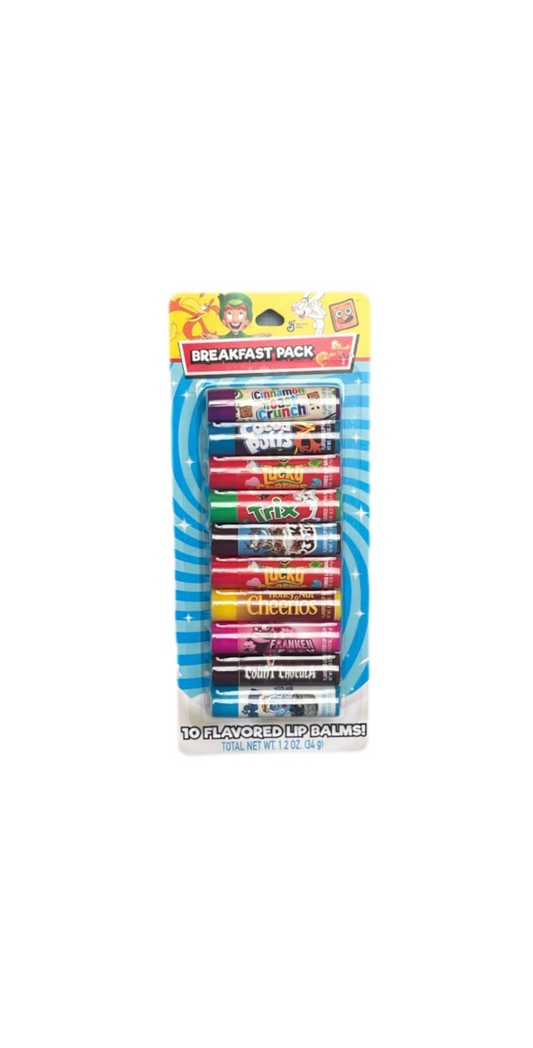10 Piece Lip Balm Set Breakfast Pack