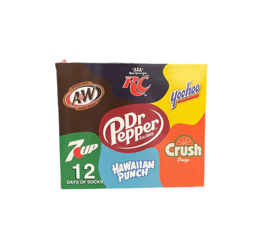 12 Days Of Socks American Drinks Brands Box Front View