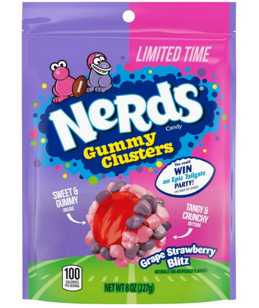 Nerds Gummy Clusters - GRAPE STRAWBERRY BLITZ