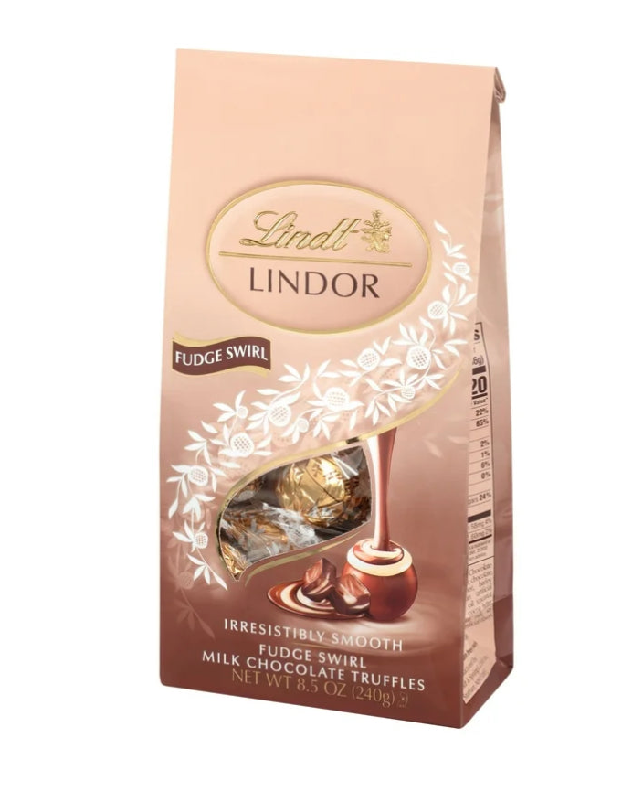 Lindt Lindor Milk Chocolate Truffles - FUDGE SWIRL