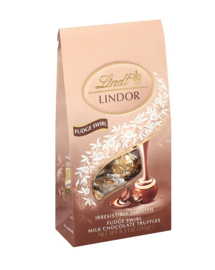 Lindt Lindor Milk Chocolate Truffles - FUDGE SWIRL