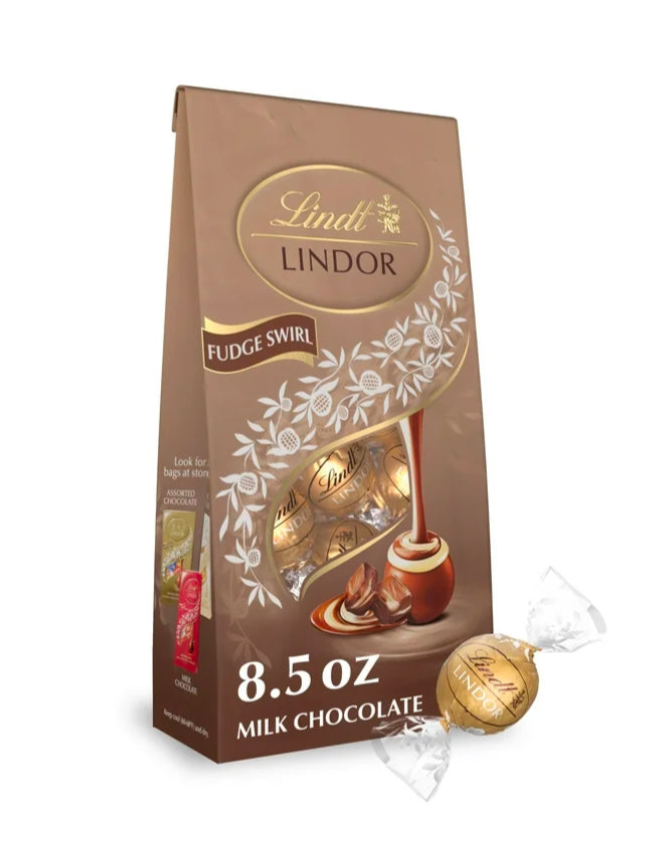 Lindt Lindor Milk Chocolate Truffles - FUDGE SWIRL