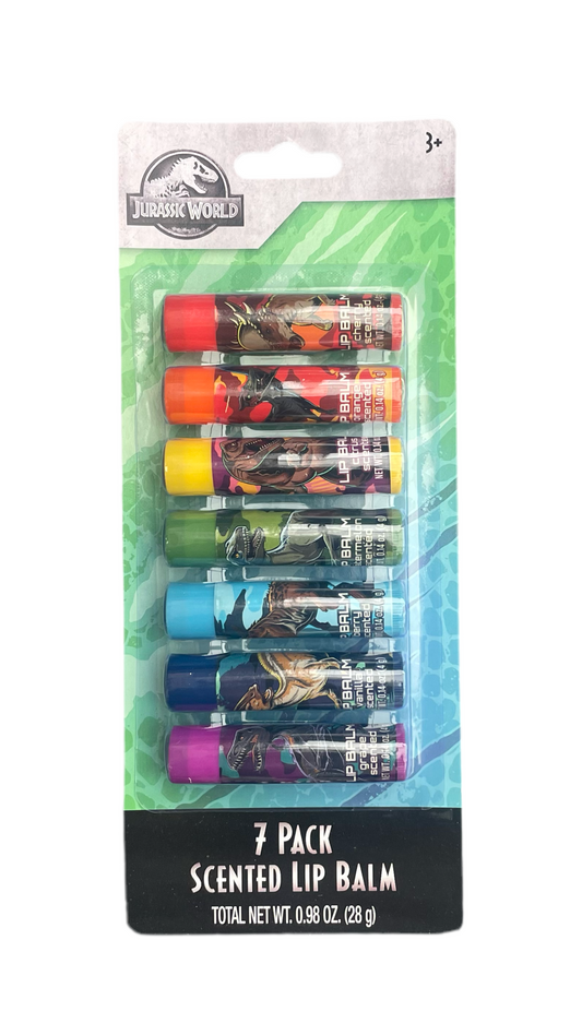 7 Piece Lip Balm Set - JURASSIC WORLD