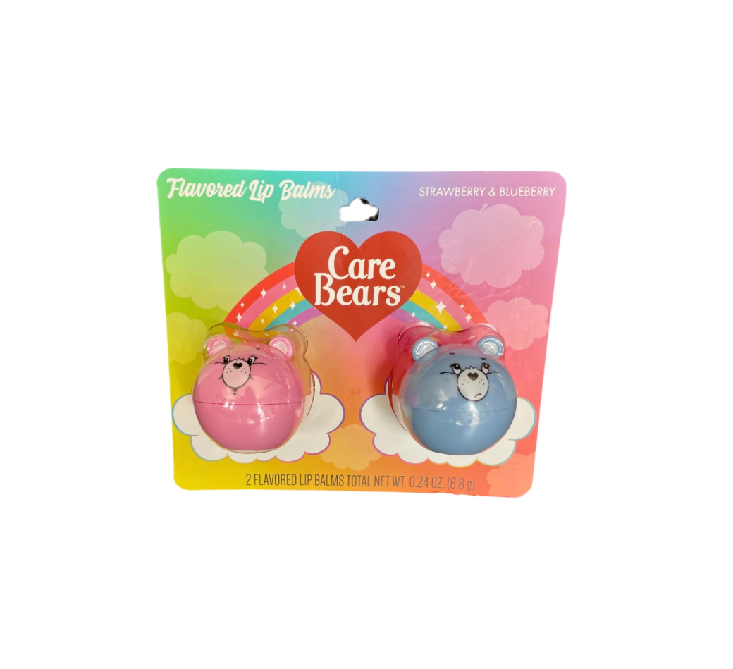 2 Piece Lip Balm Set Care Bears Strawberry Blueberry