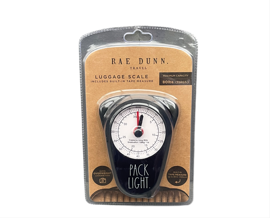 RAE DUNN Travel Luggage Scales - Black - PACK LIGHT