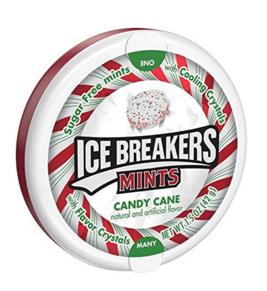 Ice Breakers Sugar Free Mints - CANDY CANE