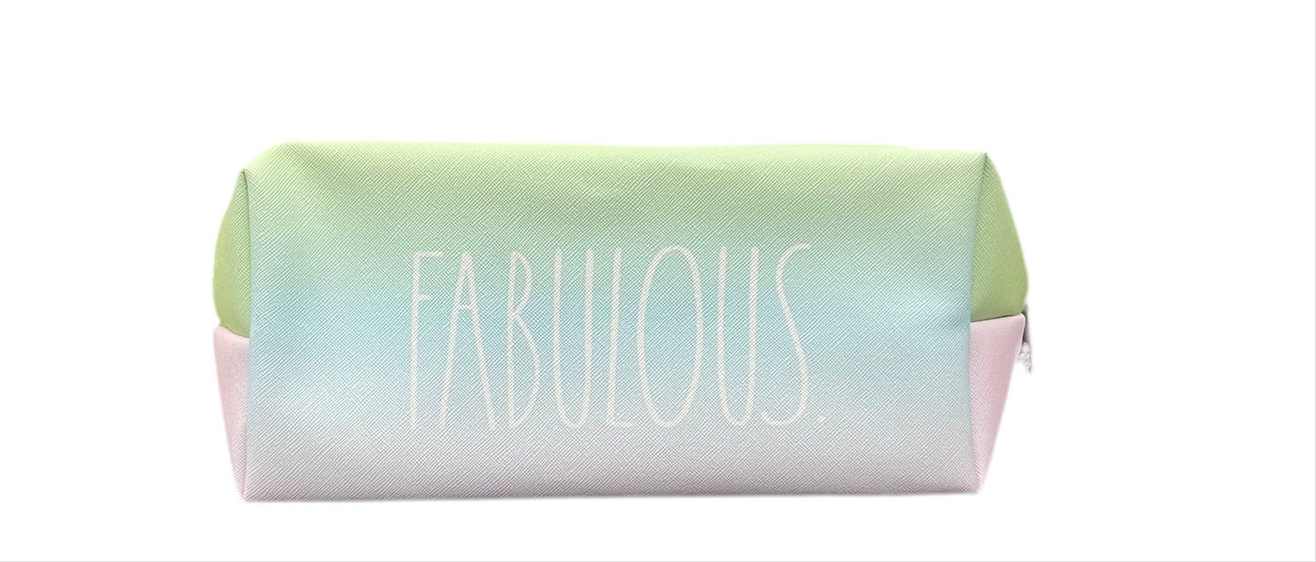 RAE DUNN Double Sided Cosmetic Bag - FABULOUS