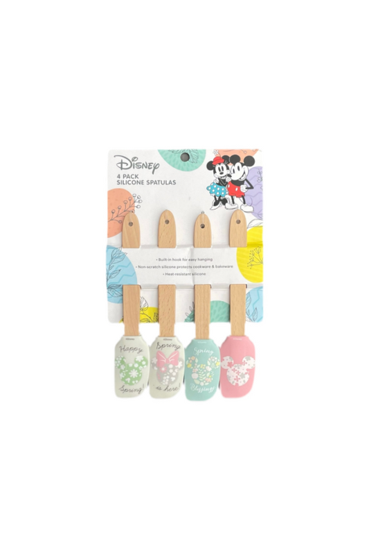 4 Piece Silicone Spatula Set Spring