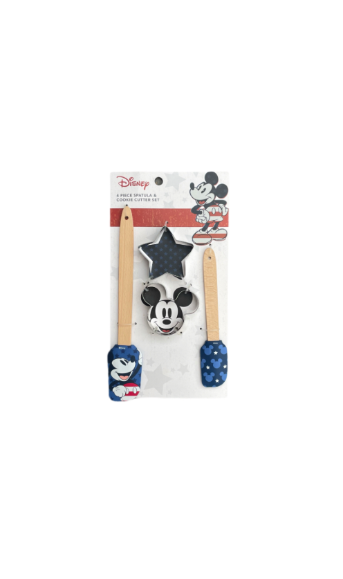 4 Piece Spatula & Cookie Cutter Set America