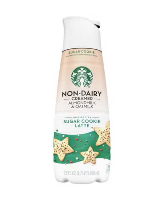 Starbucks Non Dairy Liquid Coffee Creamer Almond Milk & Oat Milk - SUGAR COOKIE LATTE