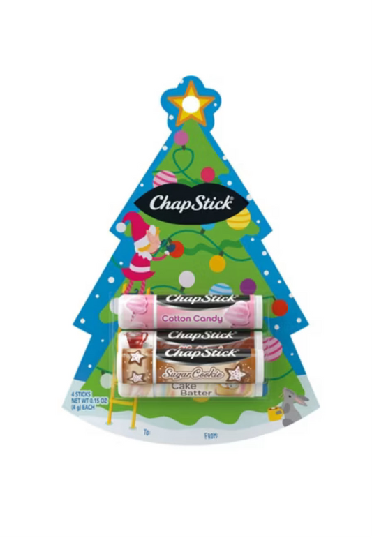 Chapstick 4 Set Lip Balm - CHRISTMAS TREE