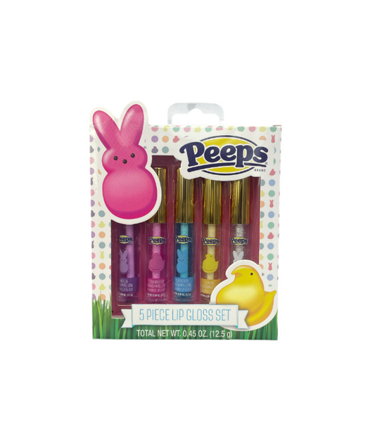 5 Piece Lip Gloss Set Peeps Front View