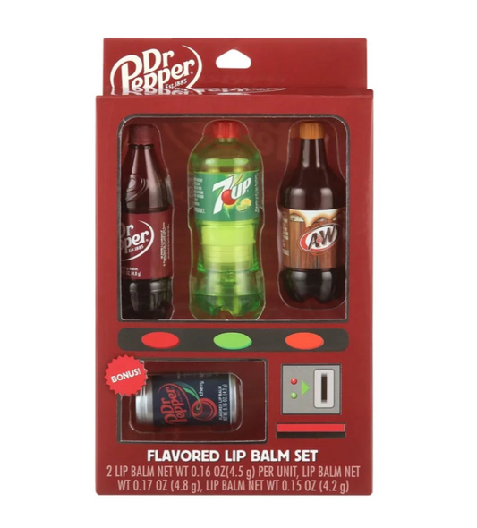 4 Piece Lip Balm Set - DR PEPPER