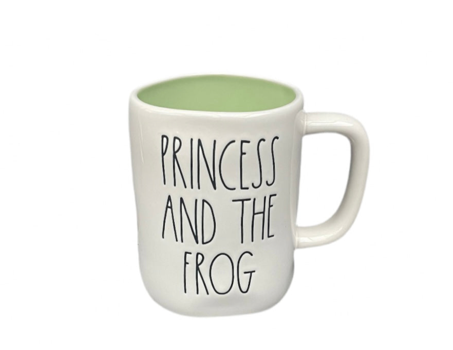 RAE DUNN & Disney Princess & The Frog Ceramic Mug - PRINCESS & THE FROG