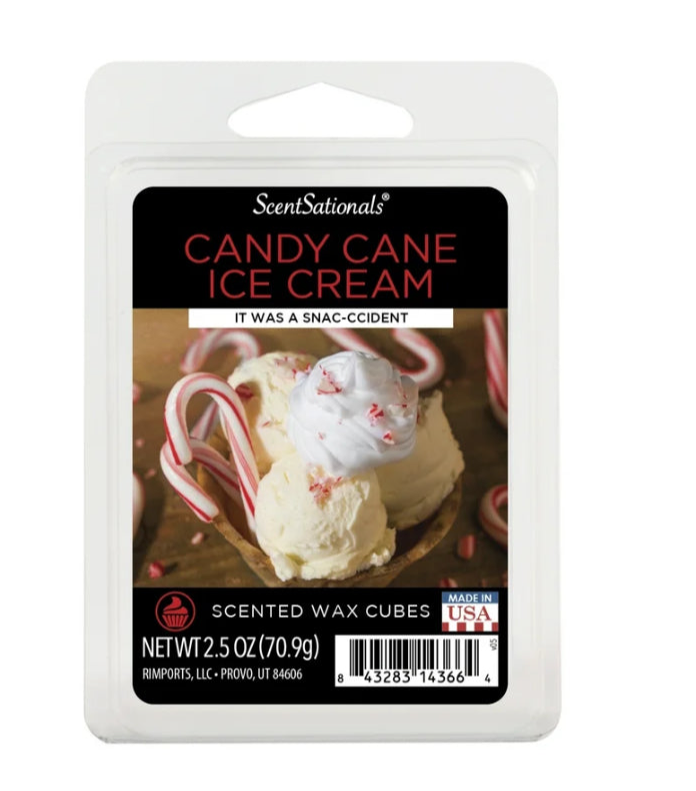 ScentSationals Wax Melts - CANDY CANE ICE CREAM