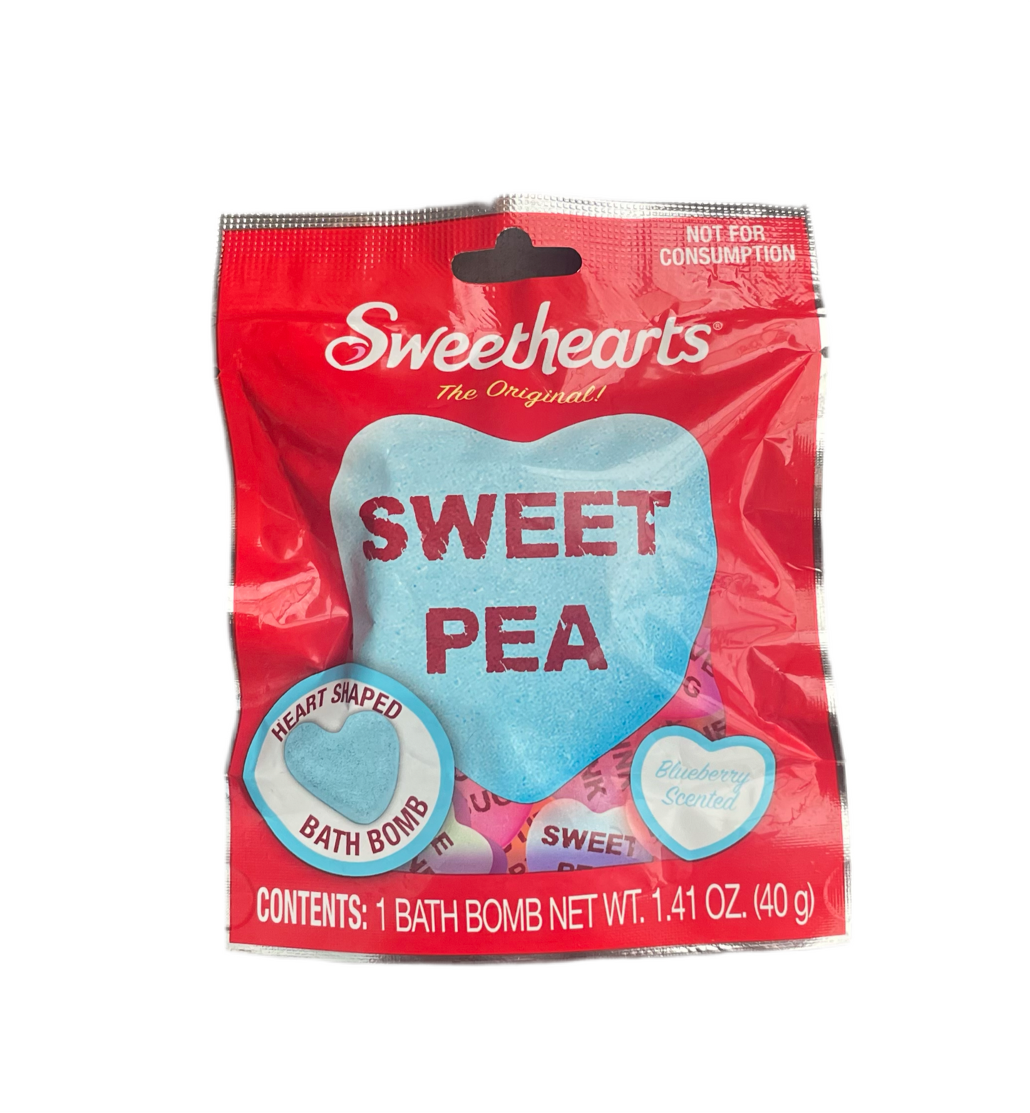 Sweethearts Scented Bath Bomb - BLUEBERRY