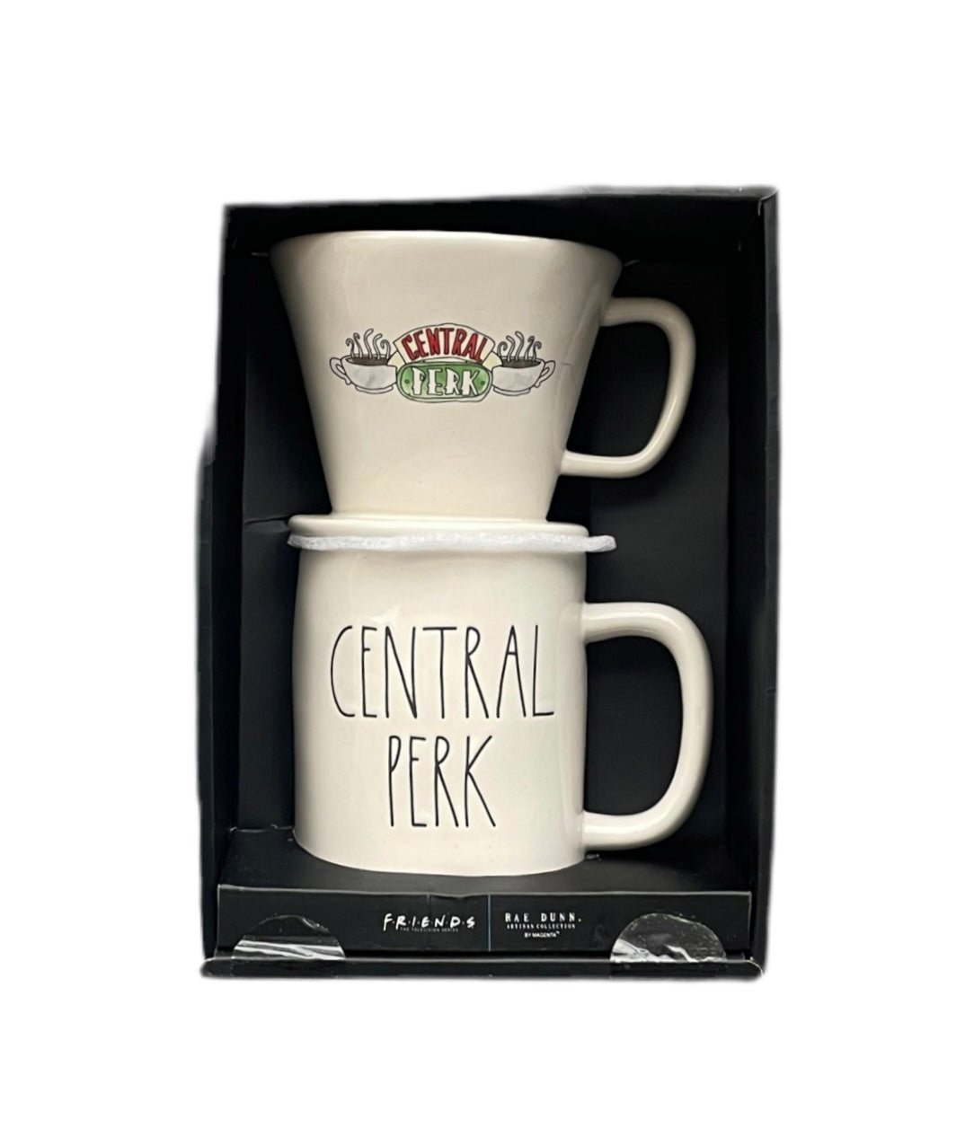 RAE DUNN & FRIENDS Cream Ceramic Mug & Cup Set - CENTRAL PERK