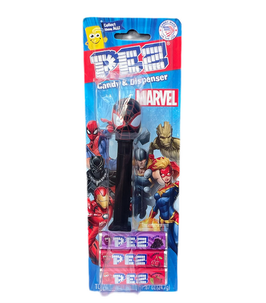 Pez Candy & Dispenser - MARVEL SPIDER-MAN SPIDERVERSE MILES MORALES