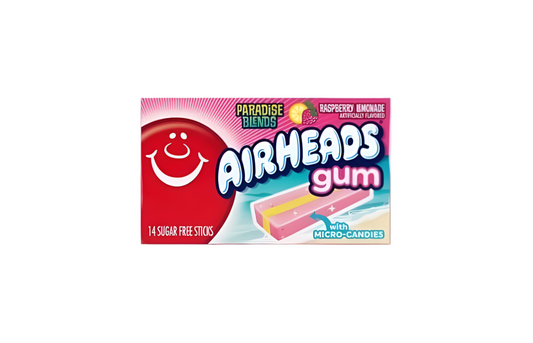 Airheads Gum Paradise Blends Raspberry Lemonade Packet Front View