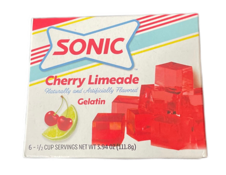 Sonic Gelatin Jelly Dessert - CHERRY LIMEADE