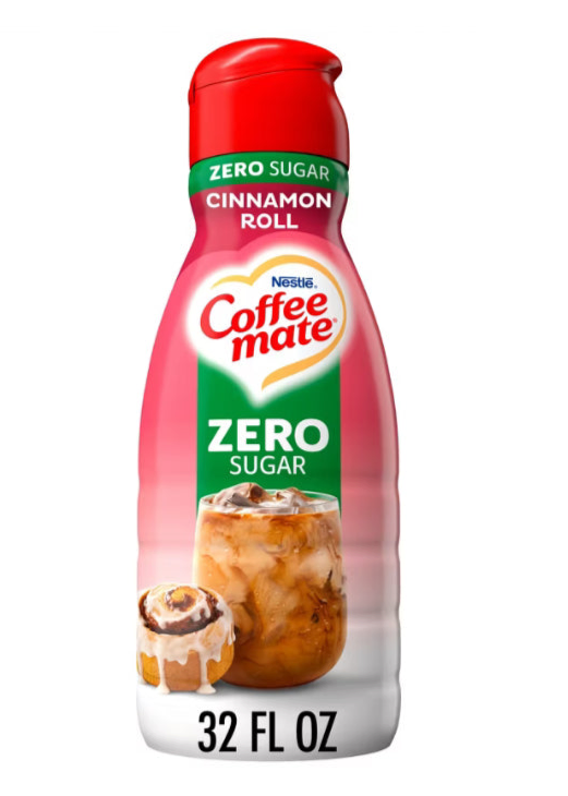 CoffeeMate Liquid Coffee Creamer - Zero Sugar - CINNAMON ROLL