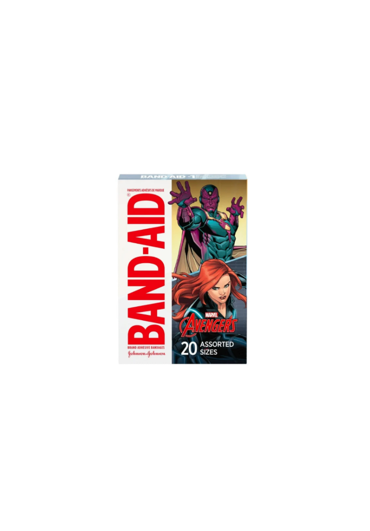 Band Aid Adhesive Bandages Plaster Marvel Avengers Front View