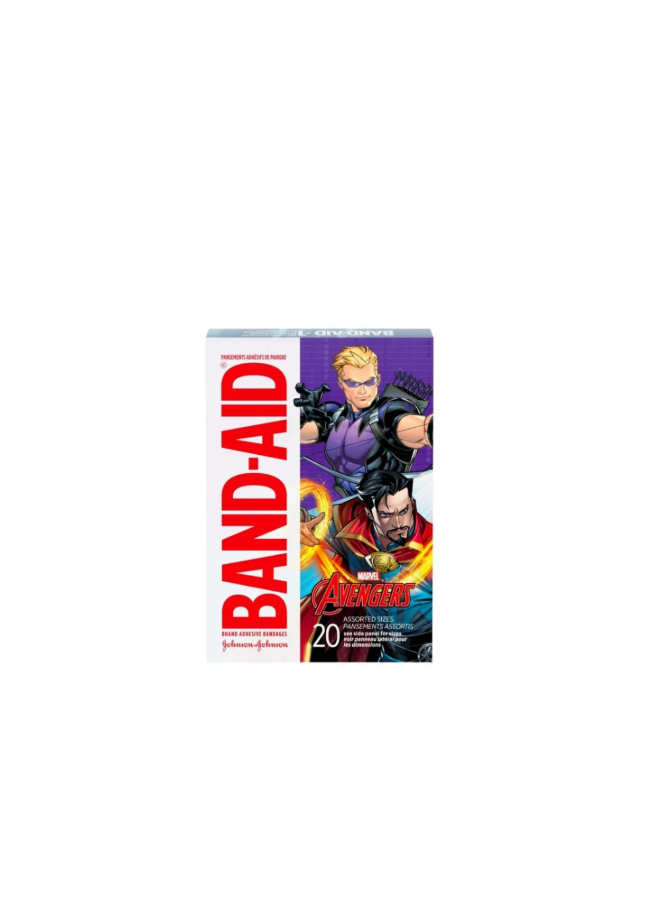 Band Aid Adhesive Bandages Plaster Marvel Avengers Rear View